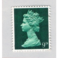 Great Britain  Used QEII green 9d  (BP72420)