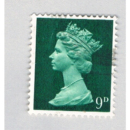 Great Britain  Used QEII green 9d 2  (BP72422)