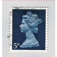 Great Britain  Used QEII dk blue 5d 1  (BP72427)