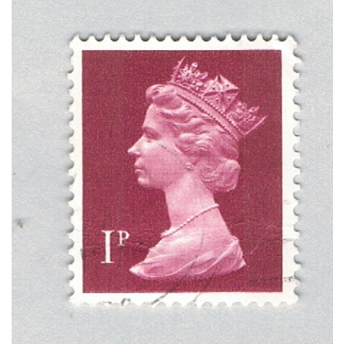 Great Britain MH402 Used QEII plum 1p 1 2011 (BP72432)