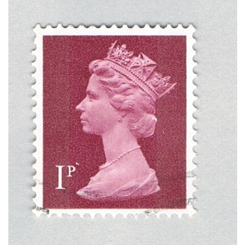 Great Britain MH402 Used QEII plum 1p 2011 (BP72434)