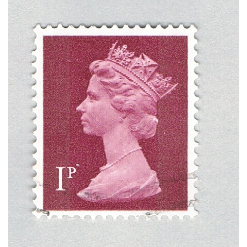 Great Britain MH402 Used QEII plum 1p 2011 (BP72434)