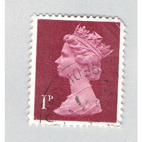 Great Britain MH402 Used QEII plum 1p 2 2011 (BP72436)