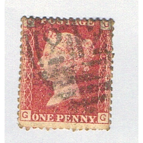 Great Britain 33 Used Penny Red Plate 103 1864 CV 5.00 (BP72821)