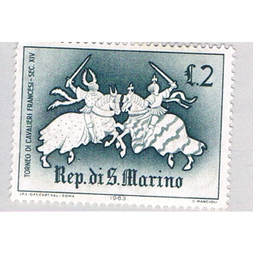 San Marino 555 MLH French knights 1963 (BP73212)