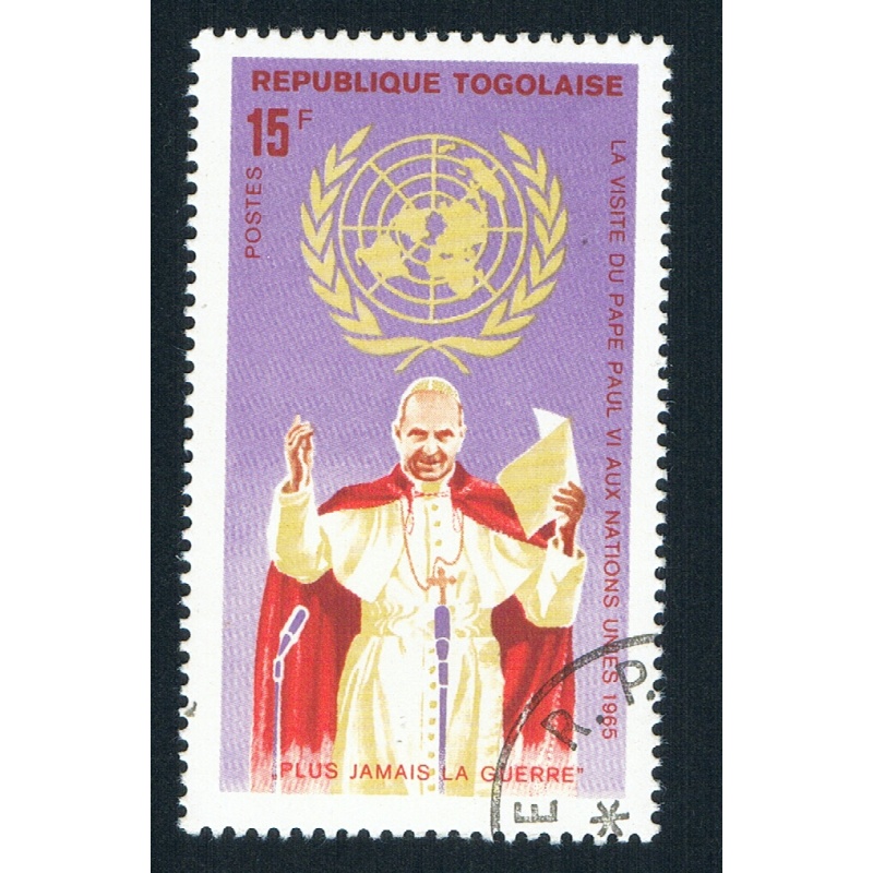 Togo 550 Used Pope at the UN 1966 (BP73508)