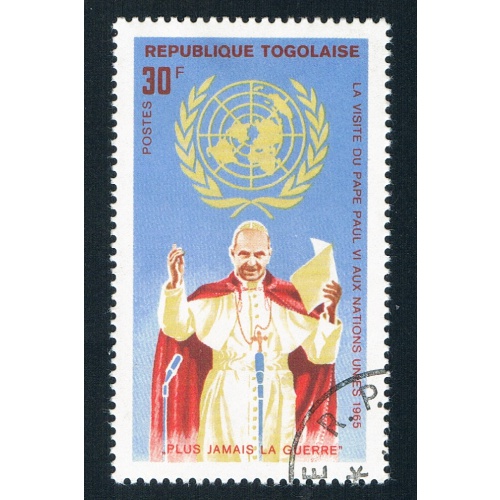 Togo 552 Used Pope at the UN 1966 (BP73509)