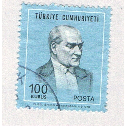 Turkey 1838 Used Mustafa Kemal Ataturk 1970 (BP73621)