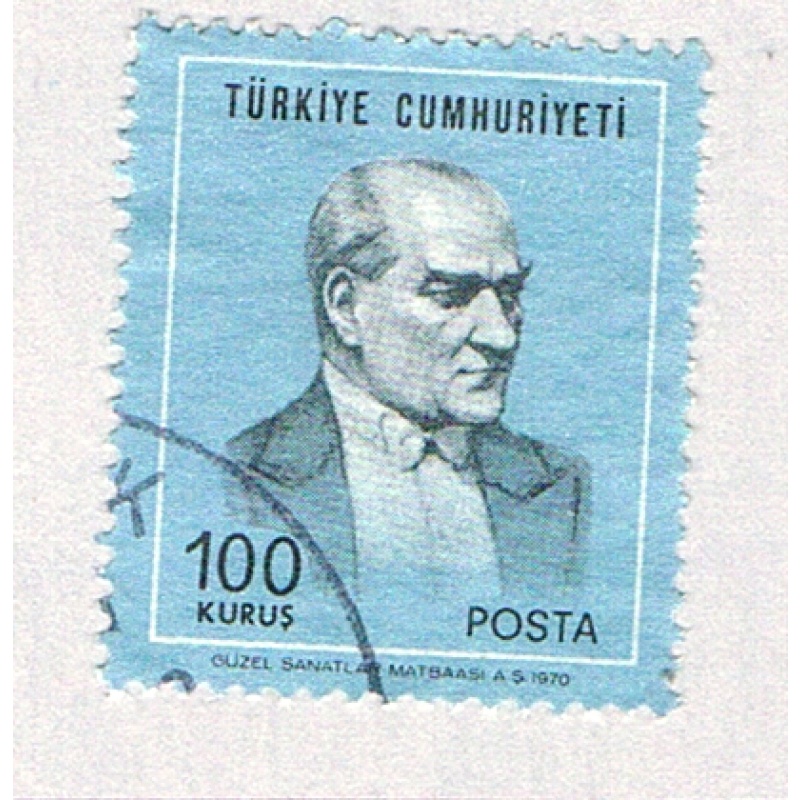 Turkey 1838 Used Mustafa Kemal Ataturk 1970 (BP73621)