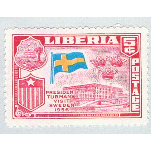 Liberia 370 MLH Visit Swdn 1958 (BP73703)