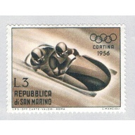San Marino 366 MLH Bobsleighing 1955 (BP73710)
