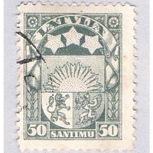 Latvia 151 Used Coat of Arms 1929 (BP73815)
