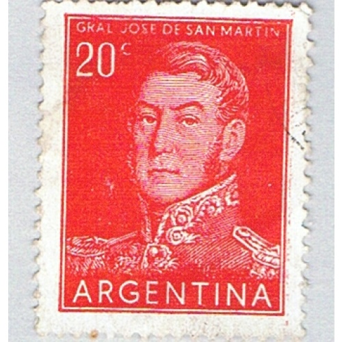 Argentina 629 Used de San Martin 1955 (BP73816)