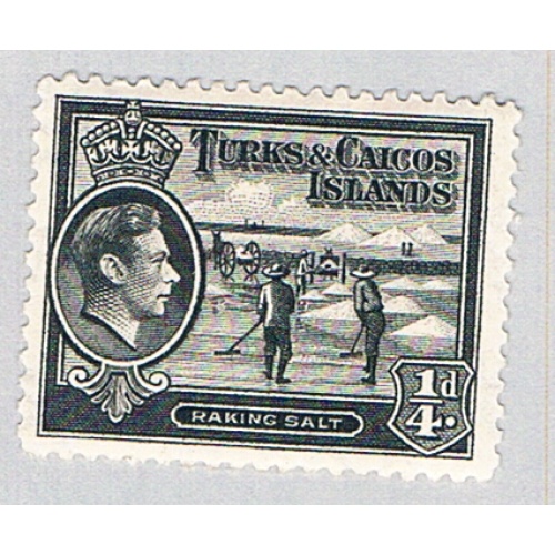 Turks and Caicos 78 MLH Raking Salt 1938 (BP73918)