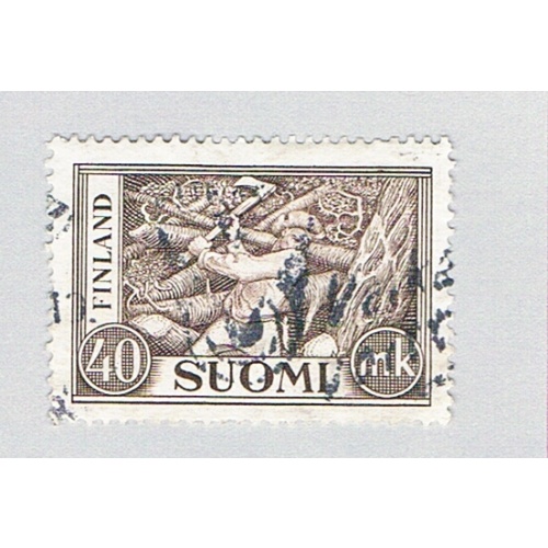Finland 305 Used Wood Cutter 1952 (BP74208)