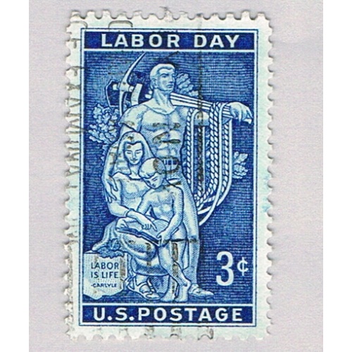 US 1082 Used Labor Day 1956 (BP74313)
