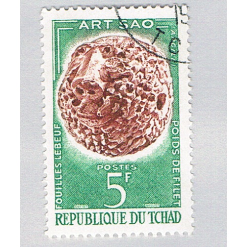 Chad 90 Used Clay weight 1963 (BP74314)