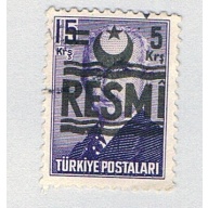Turkey O31b Used Overprint RESMI 1957 (BP74713)
