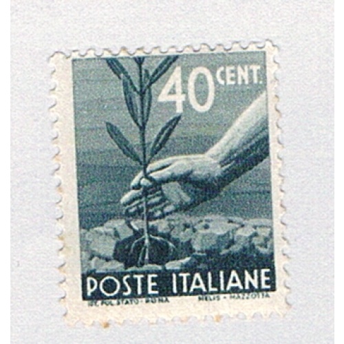 Italy 465 MLH Hand planting an olive tree 1945 (BP75202)