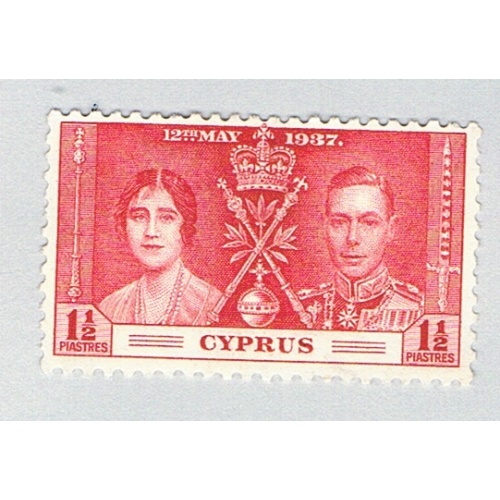 Cyprus 141 MNG Coronation Issue 2 1937 CV 1.25 (BP75313)