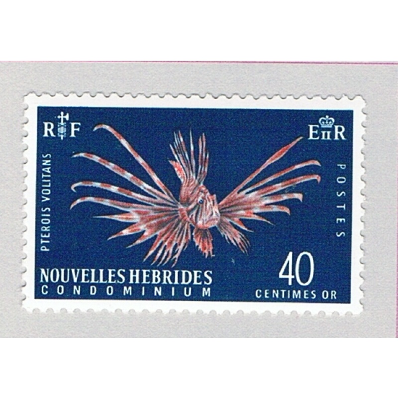 New Hebrides French 118 MNH Lionfish 1965 CV 5.50 (BP75821)