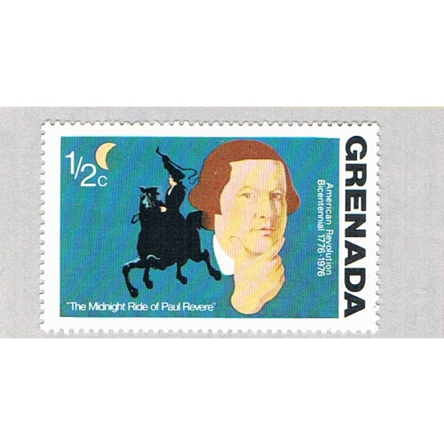 Grenada 628 MNH Paul Reveres midnight ride 1975 (BP75907)