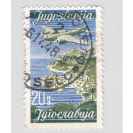 Yugoslavia C22 Used Plane over Dubrovnik 1947 CV 1.25 (BP77008)