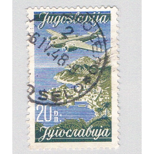 Yugoslavia C22 Used Plane over Dubrovnik 1947 CV 1.25 (BP77008)
