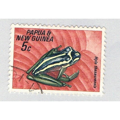 Papua New Guinea 257 Used Treasury Island Treefrog 1968 (BP77125)