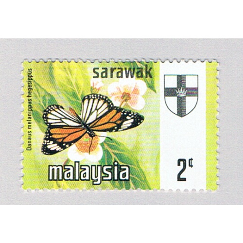 Malaysia Sarawak 236 MLH Black Veined Tiger fish 1971 (BP77221)