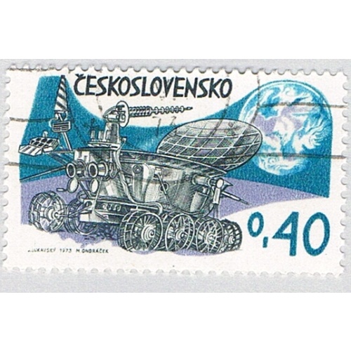 Czechoslovakia 1876 Used Lunokhod on moon 1973 (BP78118)