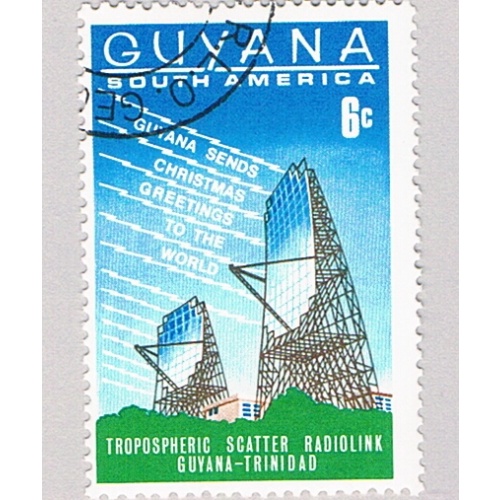 Guyana 64 Used Dish Aerials Broadcasting Greetings 1968 (BP78816)