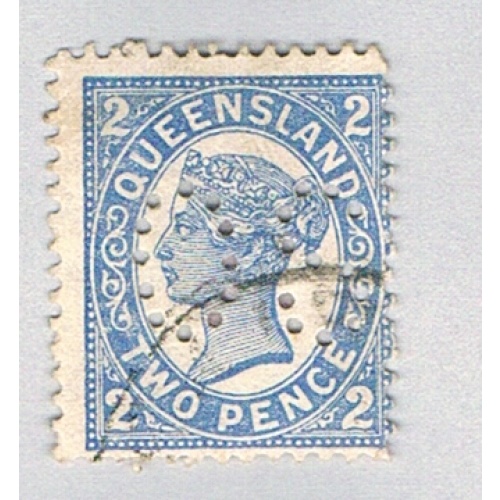 Queensland 132 Used Queen Victoria 1907 CV 3.75 (BP79016)
