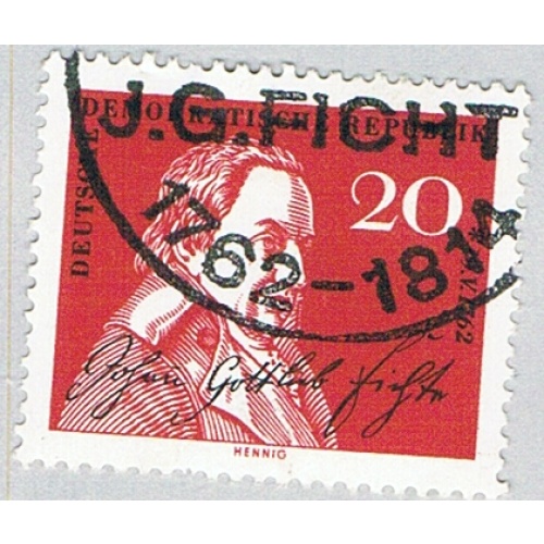 Germany DDR 606 Used Johann Gottlieb Fichte 1962 (BP80518)