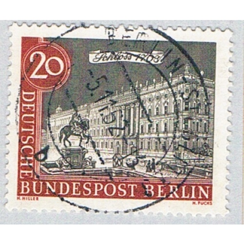Germany Berlin 9N199 Used Berlin Palace 1962 (BP80525)
