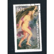 St Thomas & Prince 446 Used Painting Ruben Nudes 1977 CV 4.75 (BP81801)