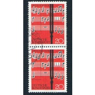 Germany 849 Used pair Sheet Music 1962 (BP81806)