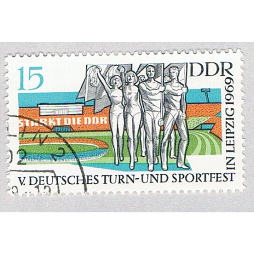 Germany DDR 1120 Used Sports show in the stadium 1969 (BP81903)