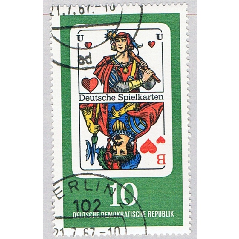 Germany DDR 942 Used Playing Cards 1967 (BP82502)