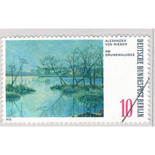Germany Berlin 9N328 Used Painting Lake 1 1972 (BP82609)