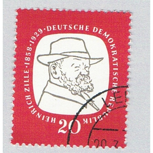 Germany DDR 382 Used Heinrich Zille 1958 (BP82919)