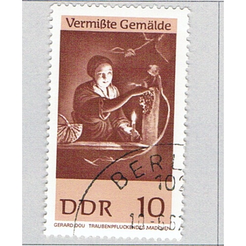 Germany DDR 930 Used Painting Girl with Grapes 1967 (BP83103)