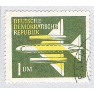 Germany DDR C5 Used Stylised Aeroplane 1957 (BP83304)
