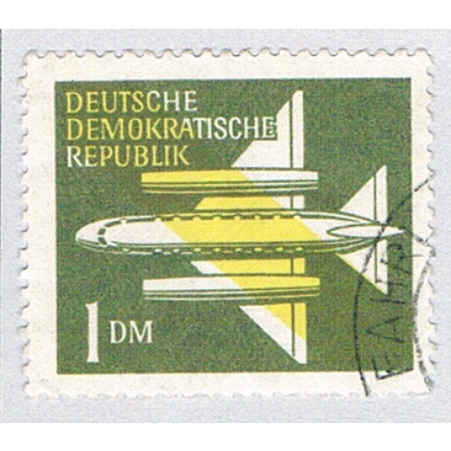 Germany DDR C5 Used Stylised Aeroplane 1957 (BP83304)