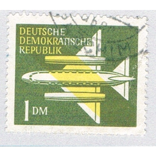 Germany DDR C5 Used Stylised Aeroplane 1 1957 (BP83305)