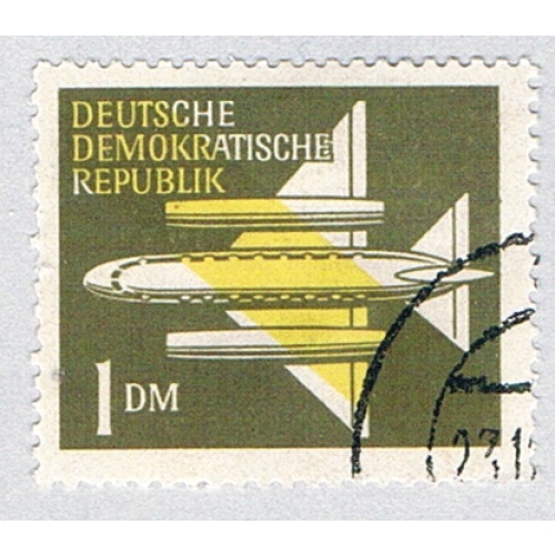 Germany DDR C5 Used Stylised Aeroplane 2 1957 (BP83306)