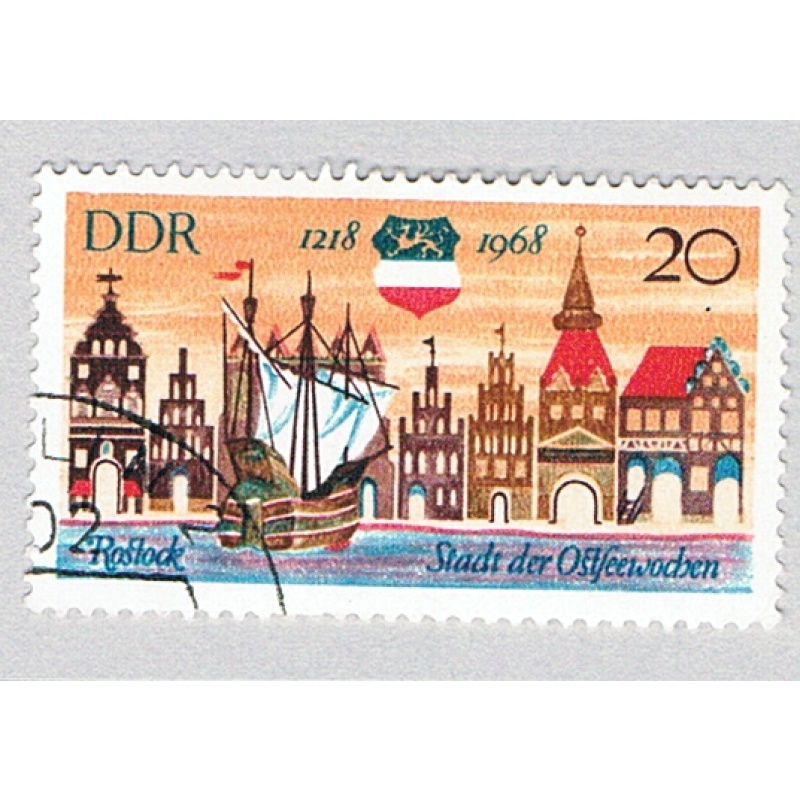Germany DDR 1023 Used Historical Town View 1968 (BP83406)