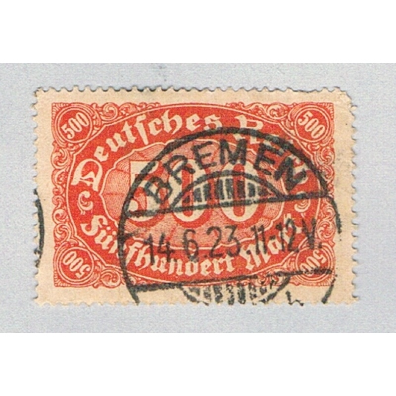 Germany 203 Used Numeral 500 1922 CV 1.50 (BP83622)