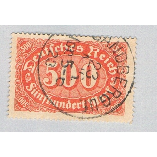 Germany 203 Used Numeral 500 1 1922 CV 1.50 (BP83623)