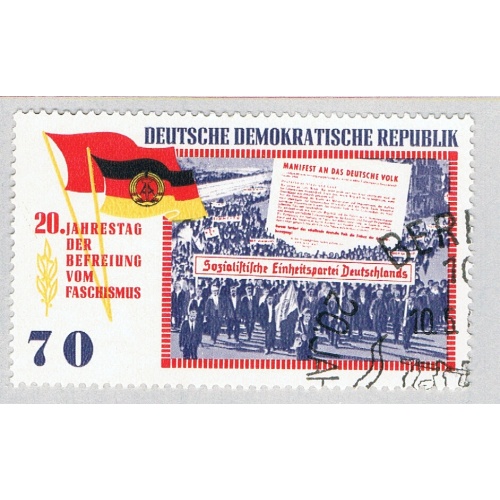 Germany DDR 768 Used Demonstrations About the Unification of KPD 1965 (BP83905)